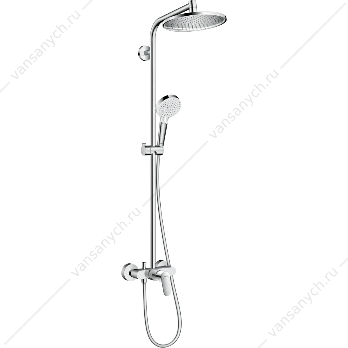 Душевая система HANSGROHE Crometta S 240 1jet Showerpipe Ecosmart 27269000