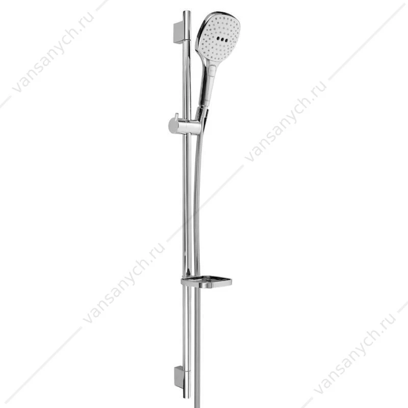 Душевой гарнитур Raindance Select Е 120 3 jet 90 см хром/белый HANSGROHE  26621400