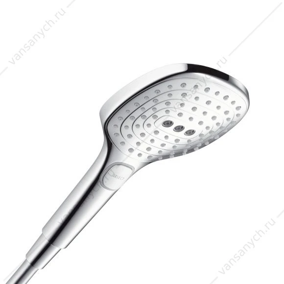 Душевой гарнитур Raindance Select Е 120 3 jet 90 см хром/белый HANSGROHE  26621400