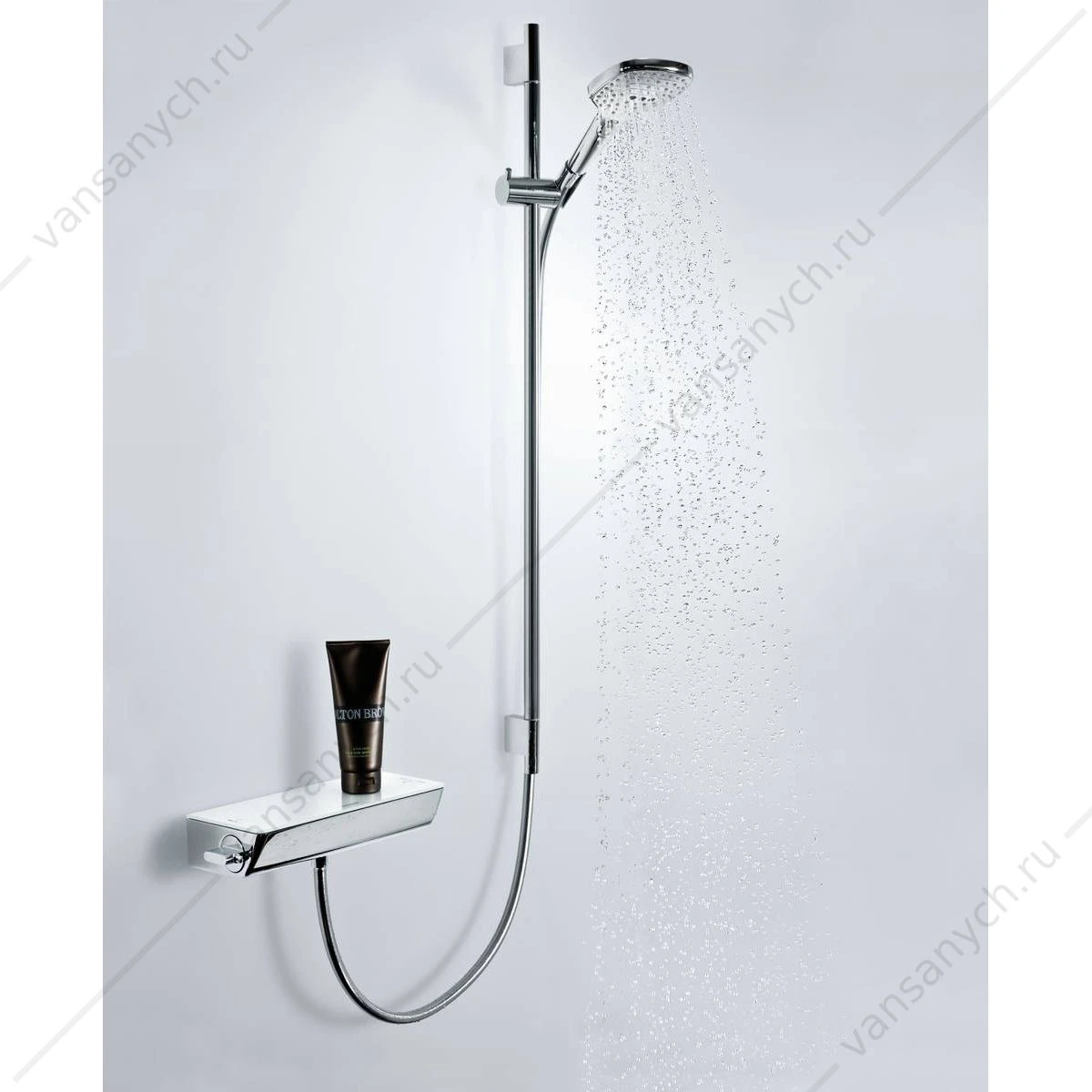 Душевой гарнитур Raindance Select Е 120 3 jet 90 см хром/белый HANSGROHE  26621400