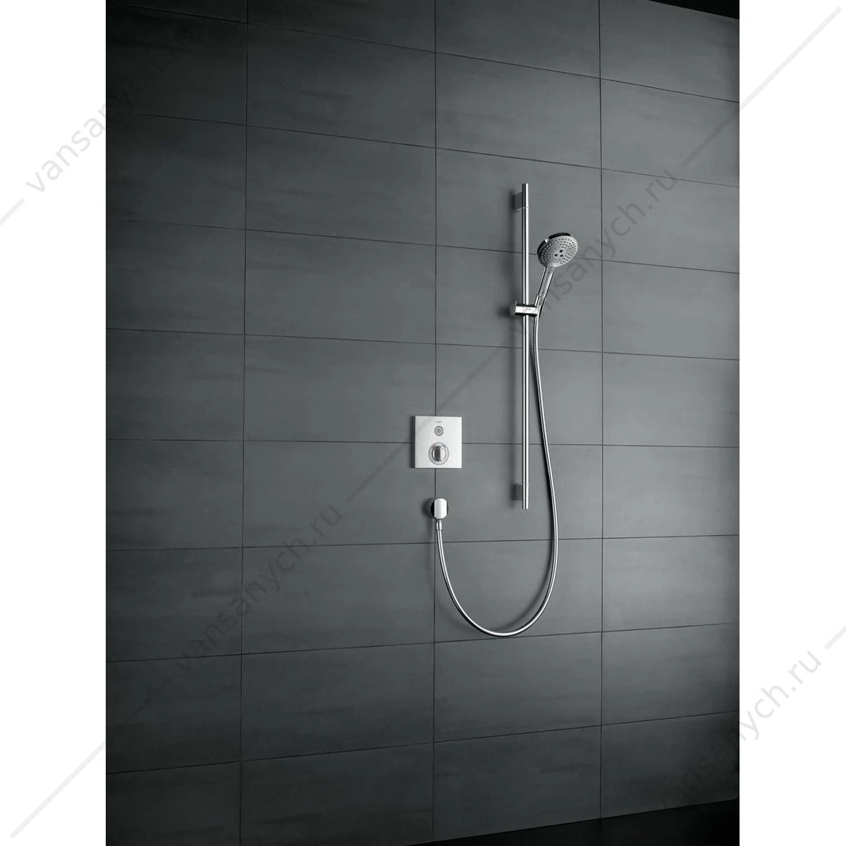 Душевой гарнитур Raindance Select S 120 3 jet 90 см хром/белый HANSGROHE  26631400