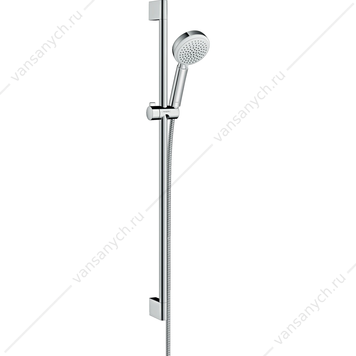 Душевой гарнитур Crometta 100 Vario 90 см хром/белый HANSGROHE 26657400