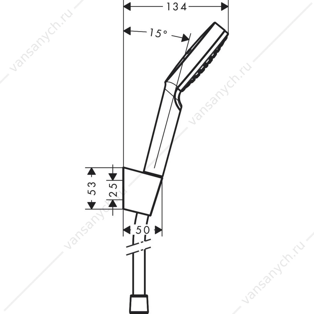 Душевой набор Crometta 1jet хром/белый HANSGROHE  26567400
