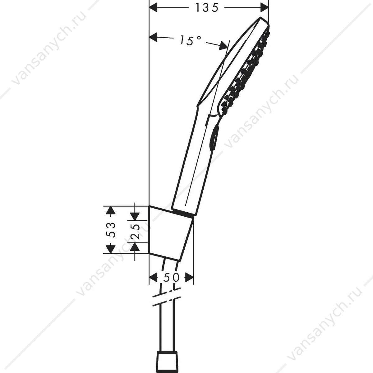 Душевой набор Raindance Select E 120 3 jet HANSGROHE  26720000