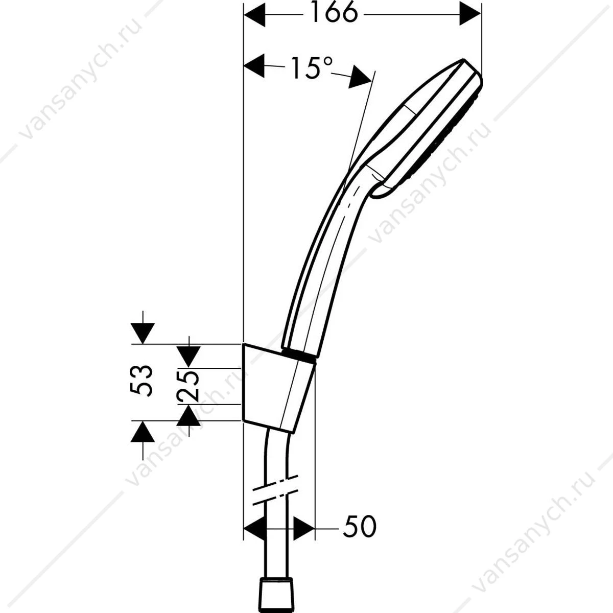 Душевой набор Croma 100 Multi/Porter'S HANSGROHE  27595000