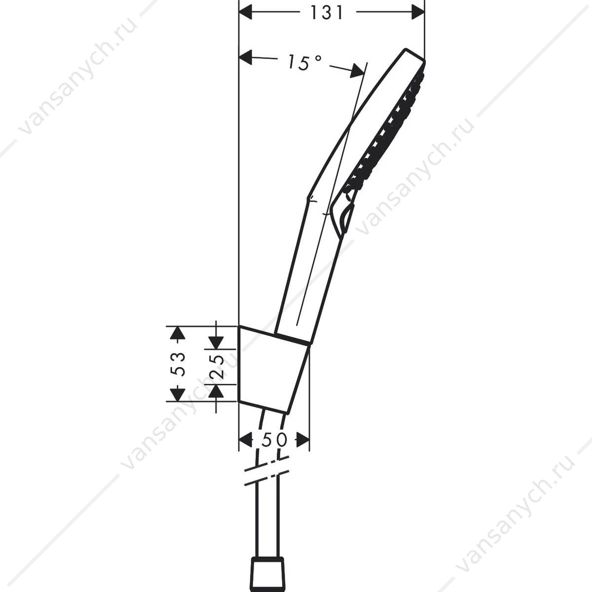 Душевой набор Raindance Select S 120 3 jet PowderRain  HANSGROHE  27668000