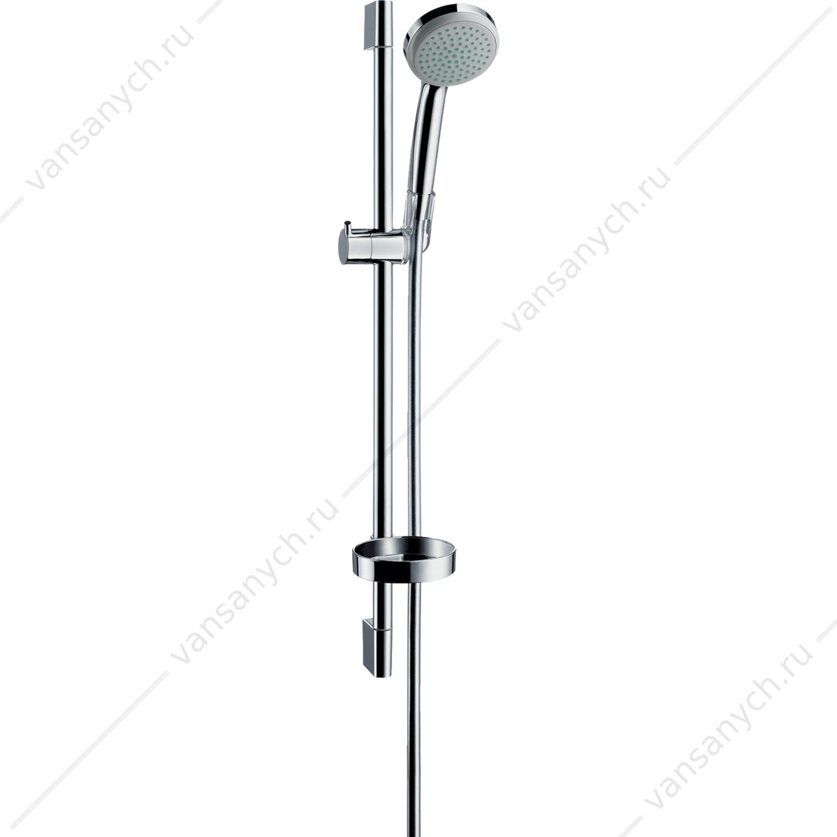 Душевой гарнитур Croma 100 1jet/Unica'C лейка+ штанга 65 cm HANSGROHE 27717000