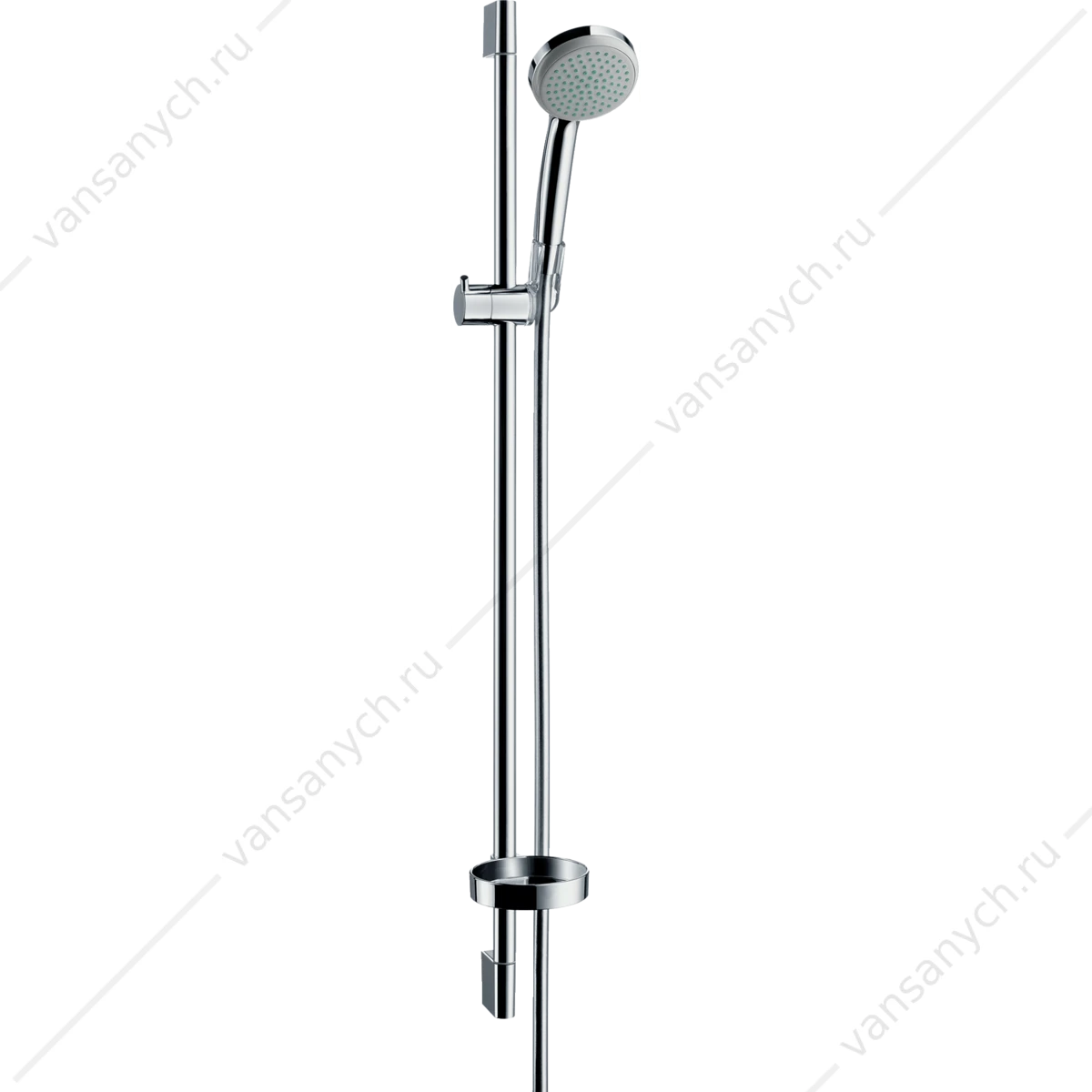 Душевой гарнитур Croma 100 1jet/Unica'C лейка+штанга 90 cm HANSGROHE 27724000
