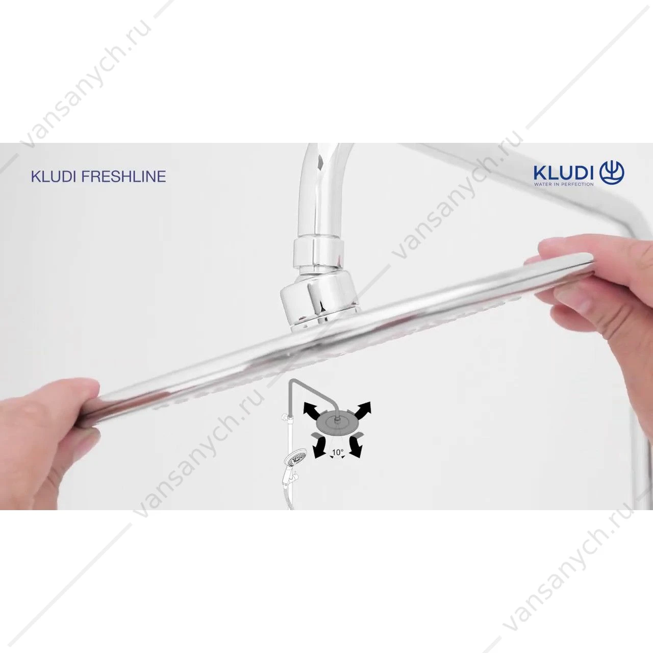 Душевая система с термостатом KLUDI FRESHLINE DUAL SHOWER SYSTEM 6709005-00