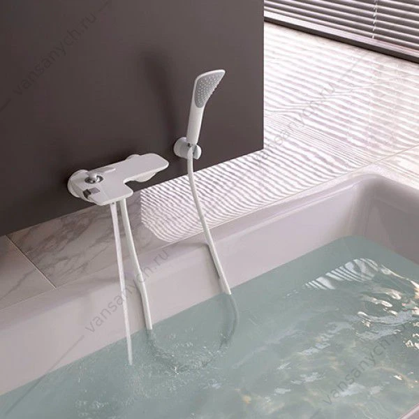 Смеситель для ванны и душа KLUDI BALANCE, белый/хром