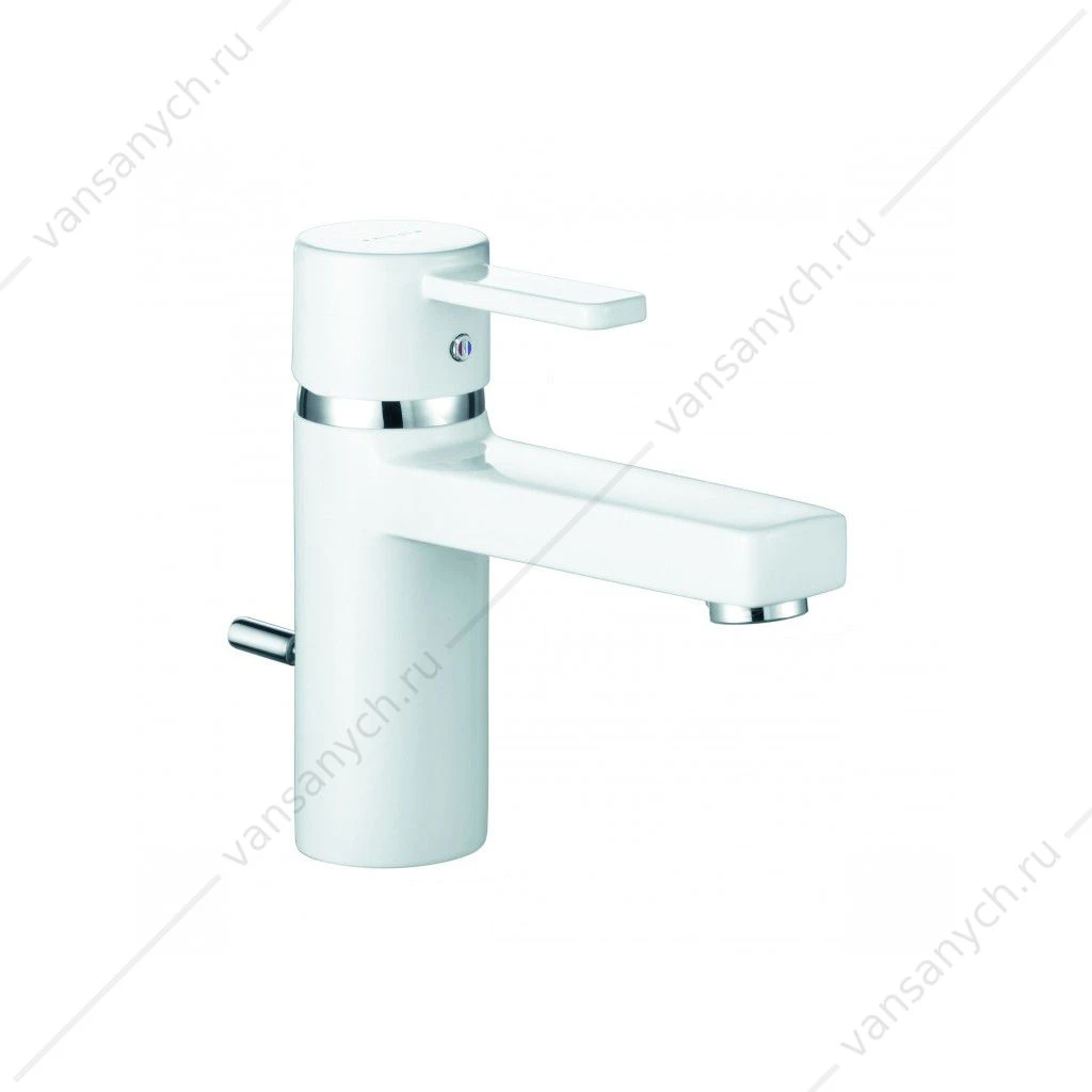 Смеситель для раковины KLUDI ZENTA XL белый/хром, 382609175