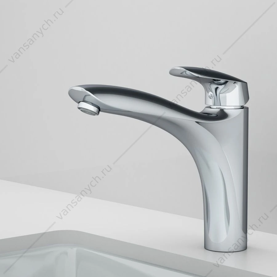Смеситель для кухни AM.PM Bliss L, излив 195 мм, хром, F5300032