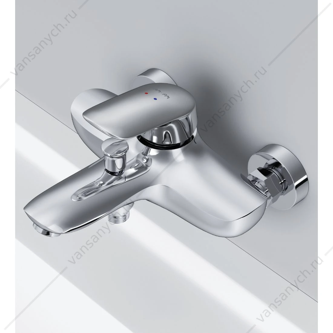 Смеситель для ванны/душа AM.PM Bliss L, излив 195 мм, хром, F5310032