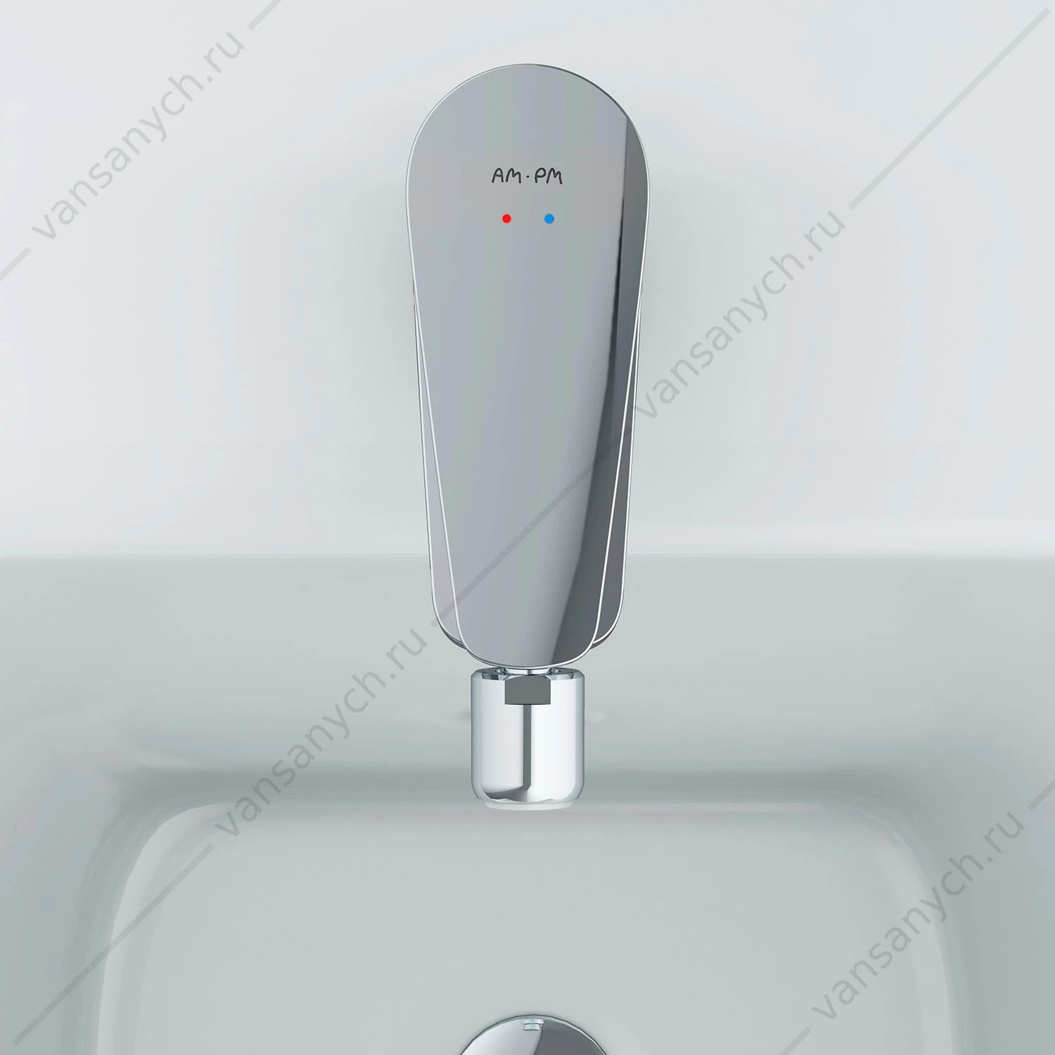 Смеситель для биде  с д/к, AM.PM Inspire, излив 121 мм, хром, F5083100