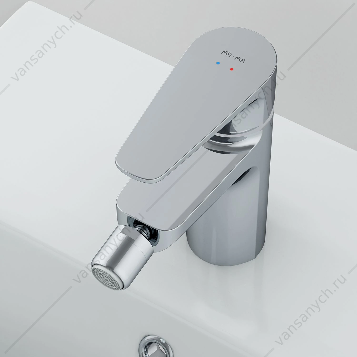 Смеситель для биде  с д/к, AM.PM Inspire, излив 121 мм, хром, F5083100
