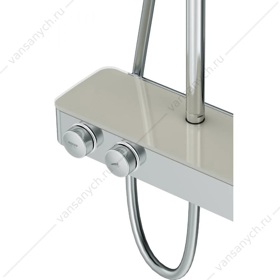 Душевая система с термостатом AM.PM Inspire V2.0 для душа, верхний душ, F0750A400