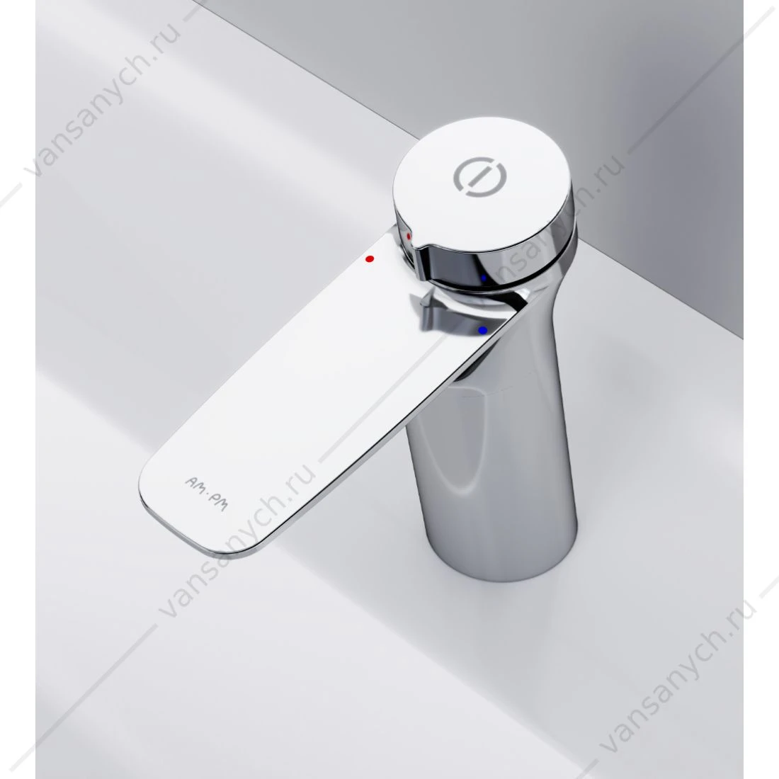 Смеситель для умывальника AM.PM Inspire V2.0, нажимной, хром, F50A02500