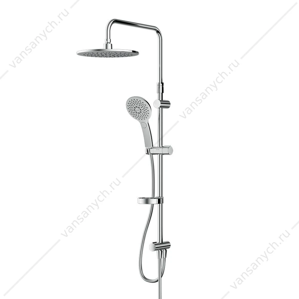 Душевая стойка AM.PM F Inspire V2.0, верхн.душ d 250 мм, ручн.душ 3 ф-ции, F0750A100
