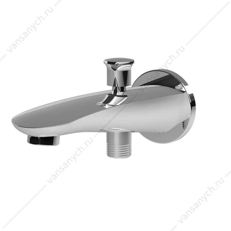 Излив AM.PM Like, на ванну с переключателем на душ, мм 175 хром, F8070100