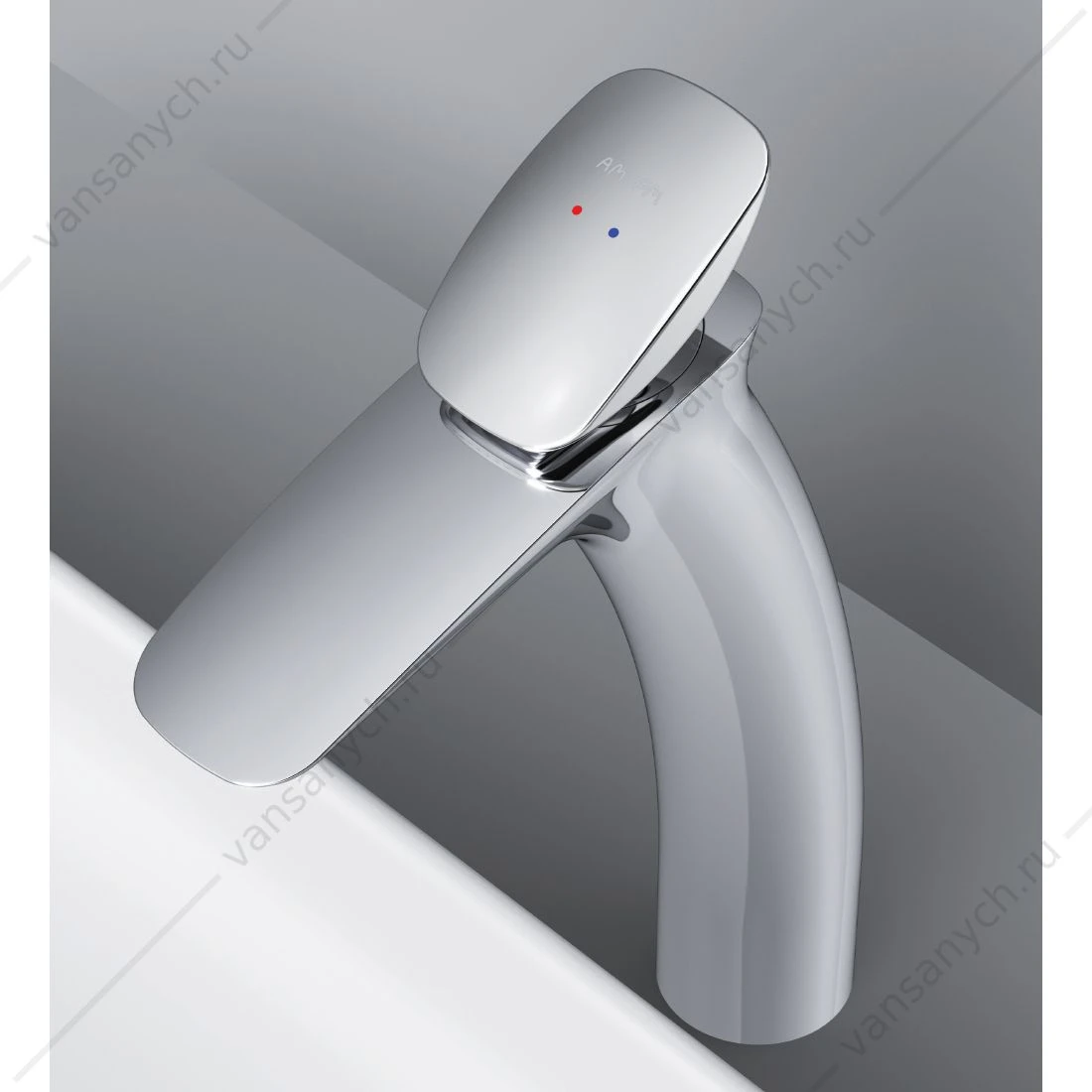 Смеситель для умывальника AM.PM Spirit V2.0 высокий с д/к, хром, F70A92200