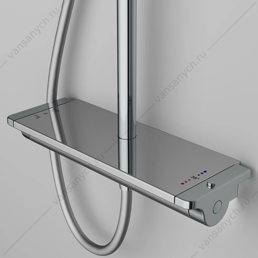 Душевая система с термостатом AM.PM Spirit V2.0, для душа, верхн.душ d 250мм, ручн, F0770A400