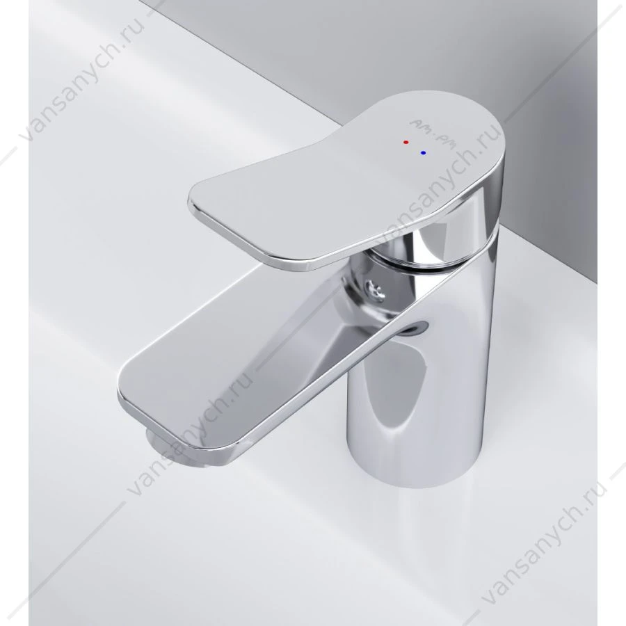Смеситель для умывальника AM.PM X-Joy, излив 100 мм, хром, F85A02100