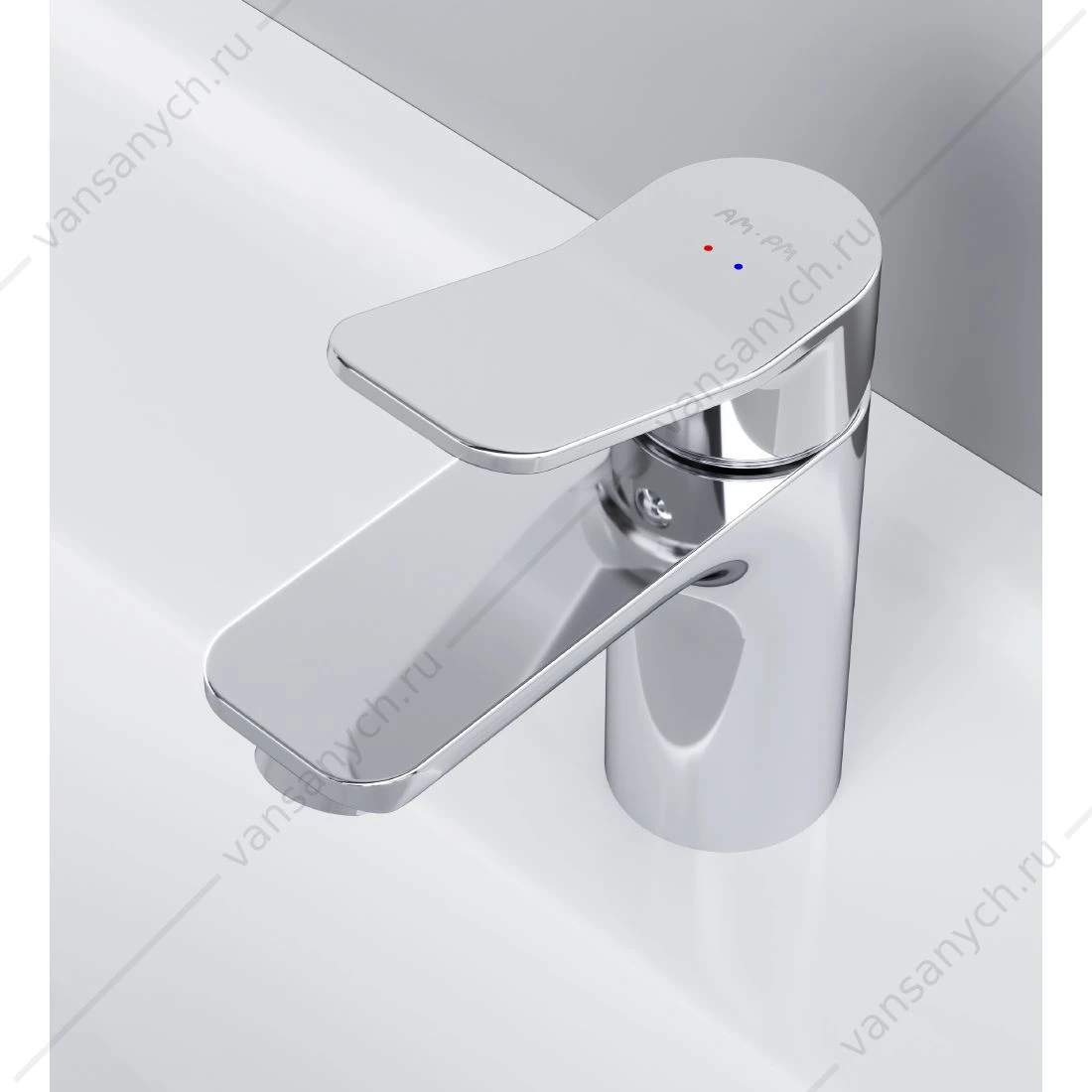 Смеситель для умывальника AM.PM X-Joy, с д/к, излив 100 мм, хром, F85A82100