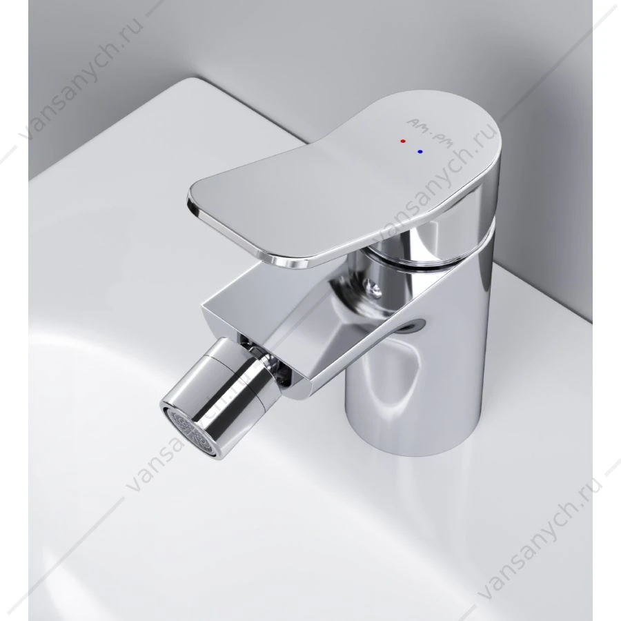 Смеситель для биде  AM.PM X-Joy, излив 100 мм с д/к, хром, F85A83100