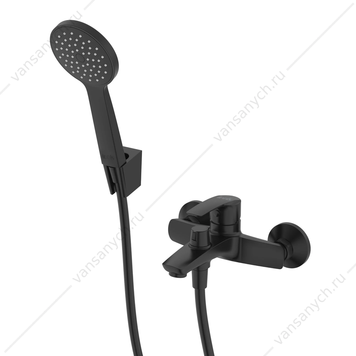 Смеситель для ванны IDDIS Ray, RAYBL02i02, черный