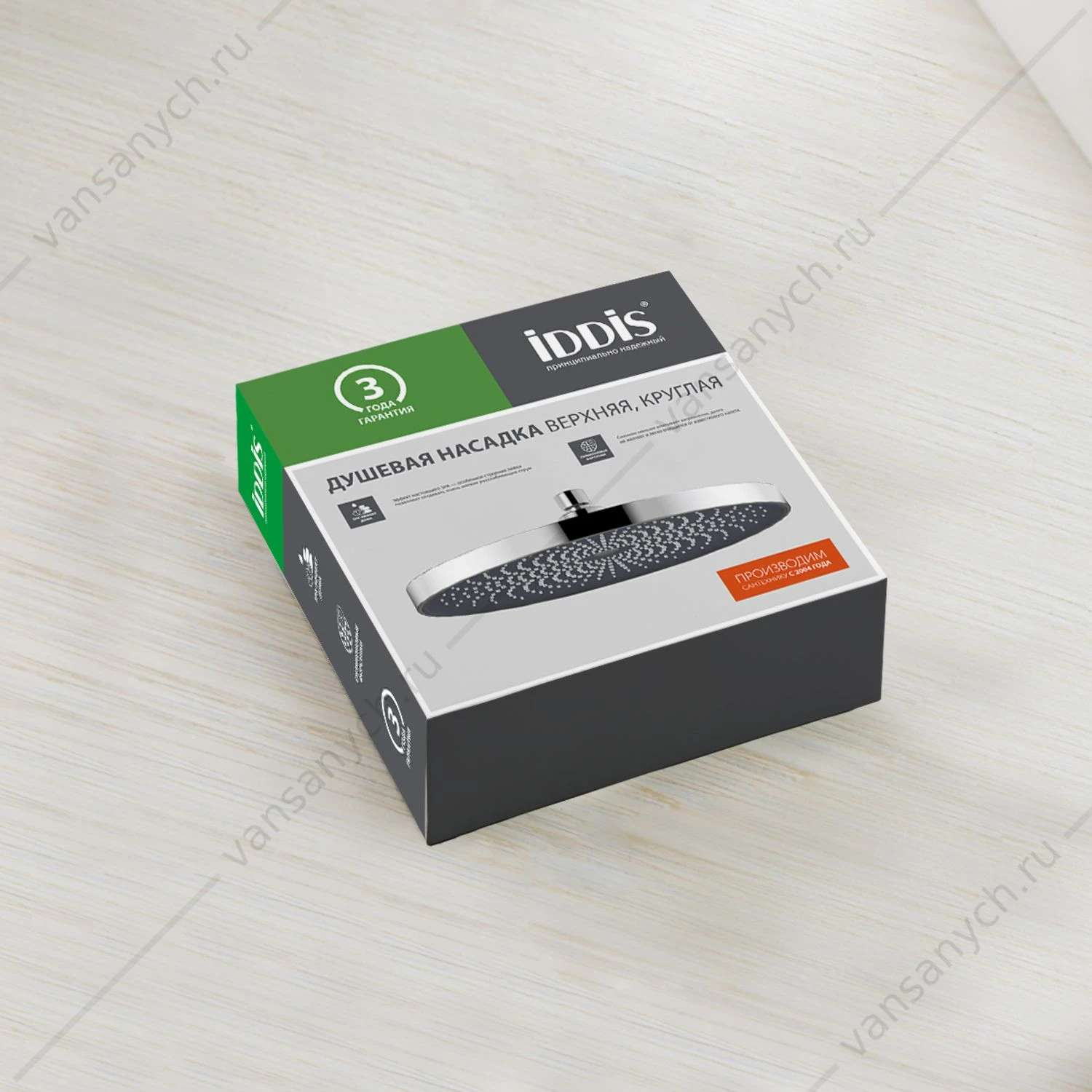 Душевая насадка верхняя IDDIS SpaHome круглая , SPA26CPi64, хром