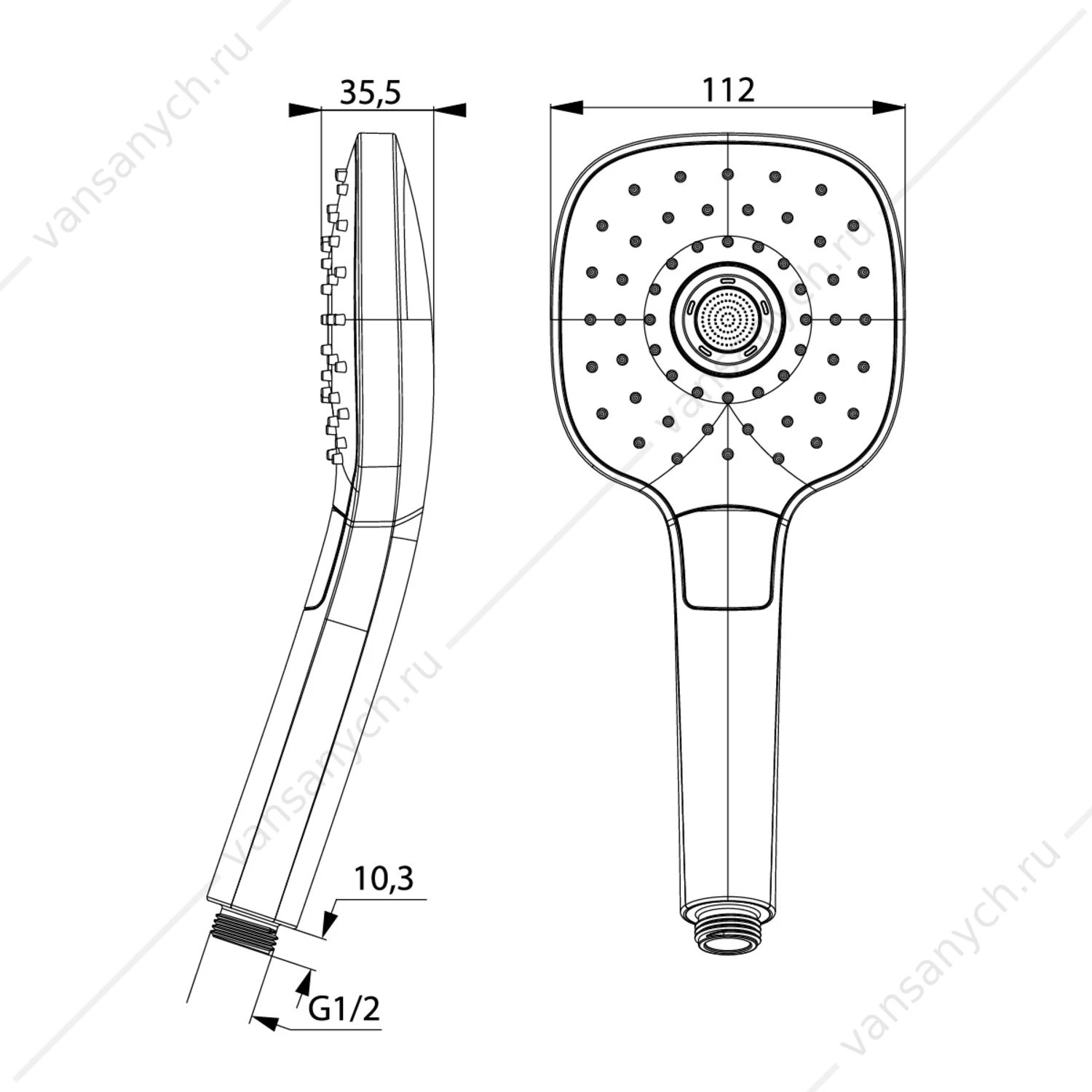 Лейка 3 режимная IDDIS Sena, SEN3F00i18, хром