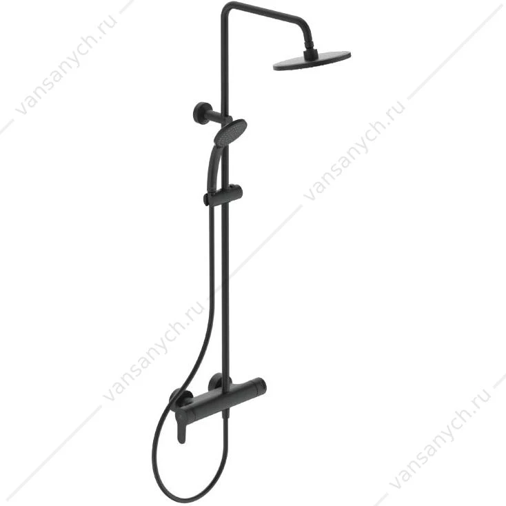 Душевая система в комплекте со смесителем для душа Ideal Standard IDEALRAIN CERAFINE O черный BC750XG