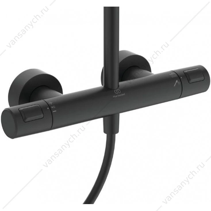 Душевая система термостатическая Ideal Standard Ceratherm T25, черный BC748XG