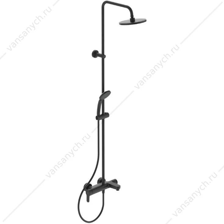 Душевая система со смесителем для ванны/душа Ideal Standard IDEALRAIN CERAFINE O черный BC749XG