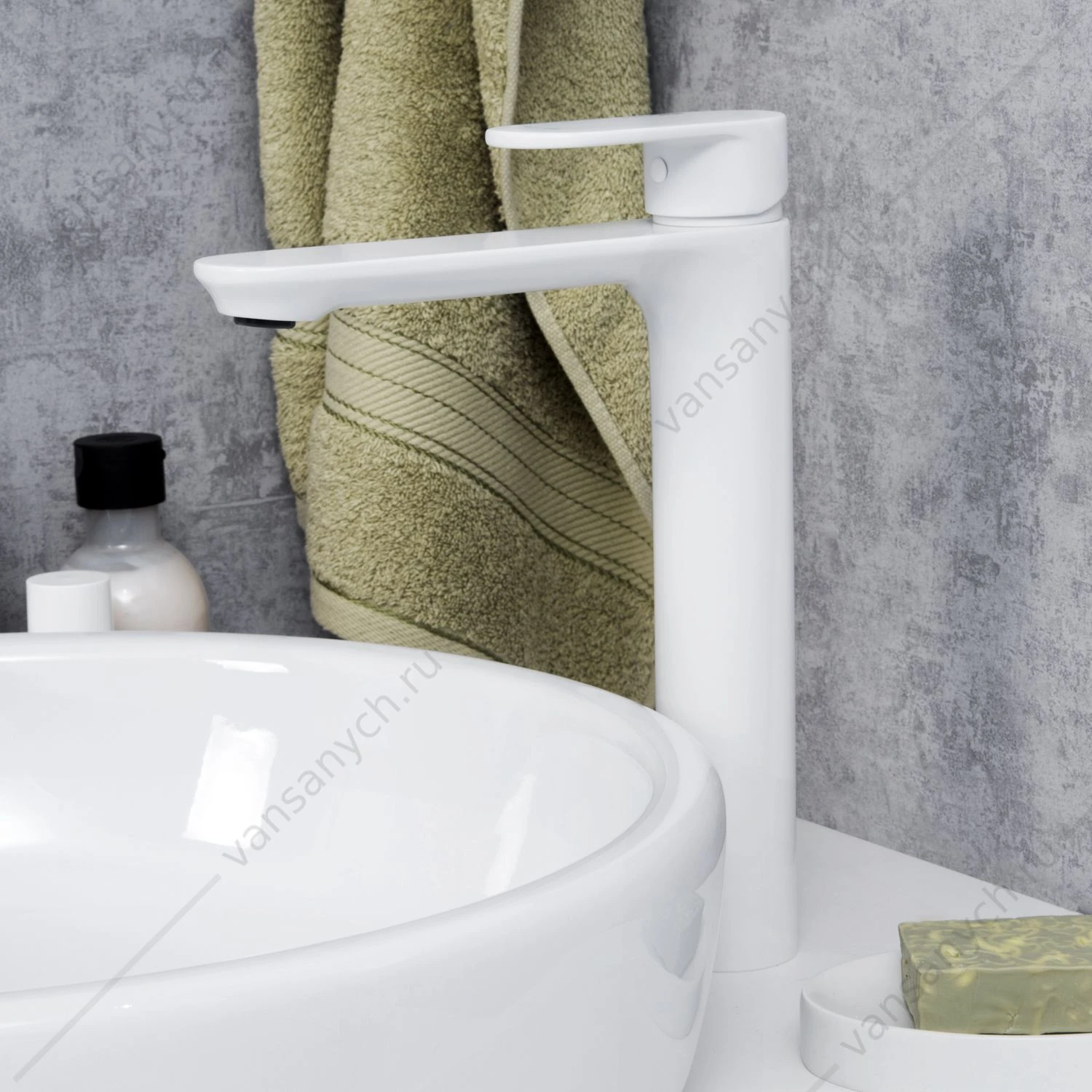 Смеситель для раковины Mindel 8503H, белый