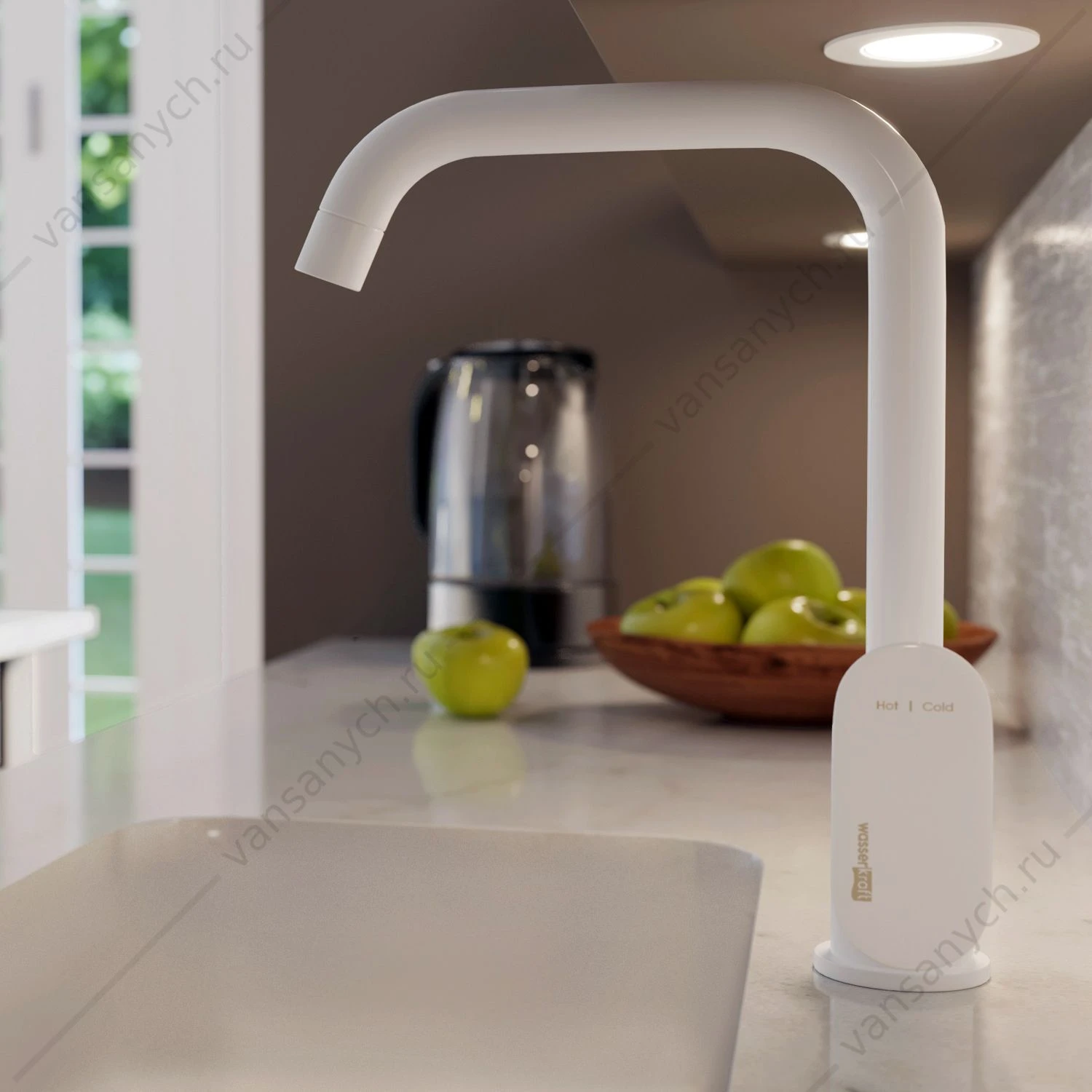 Смеситель для кухни Mindel 8507, белый