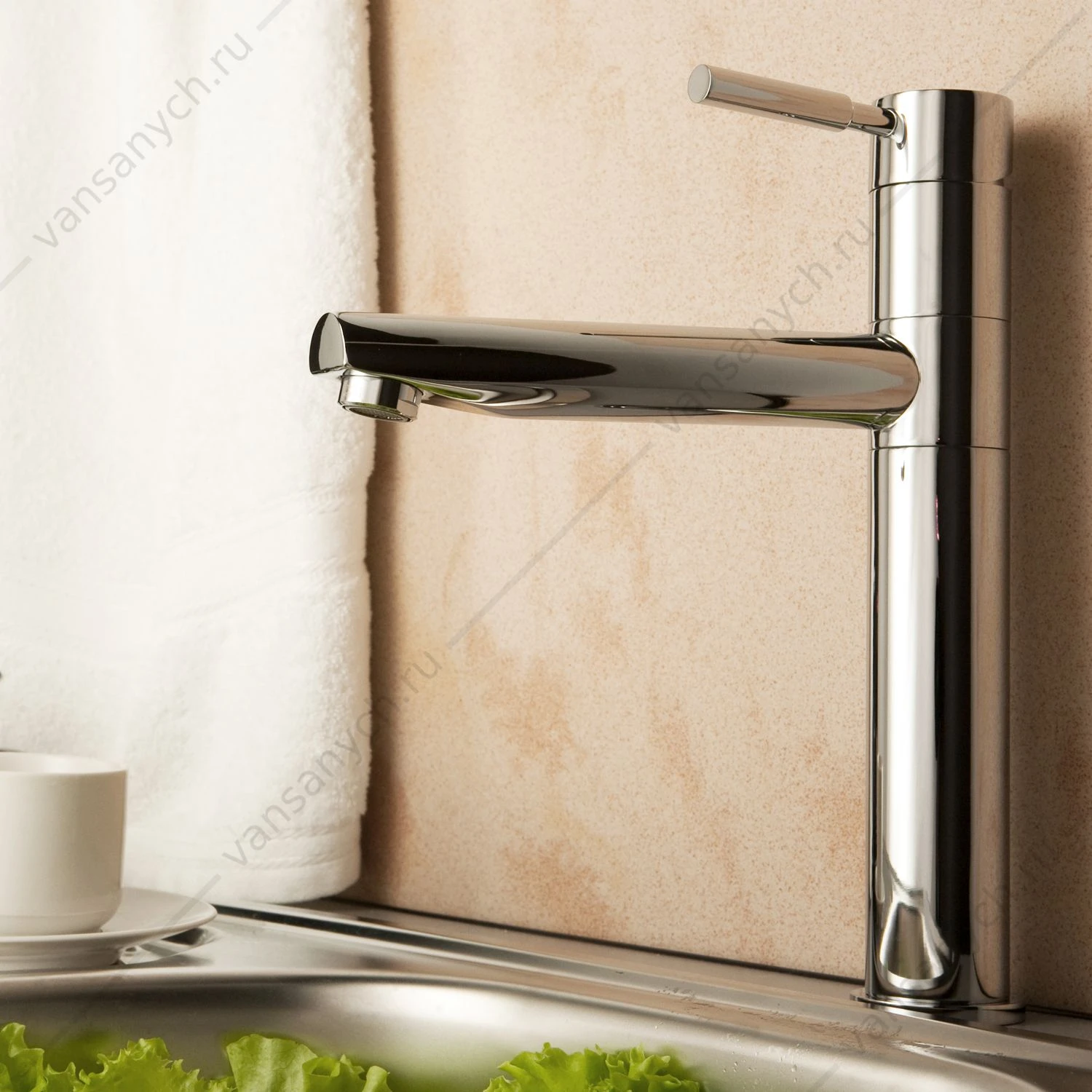 Смеситель для кухни Main 4107, хром