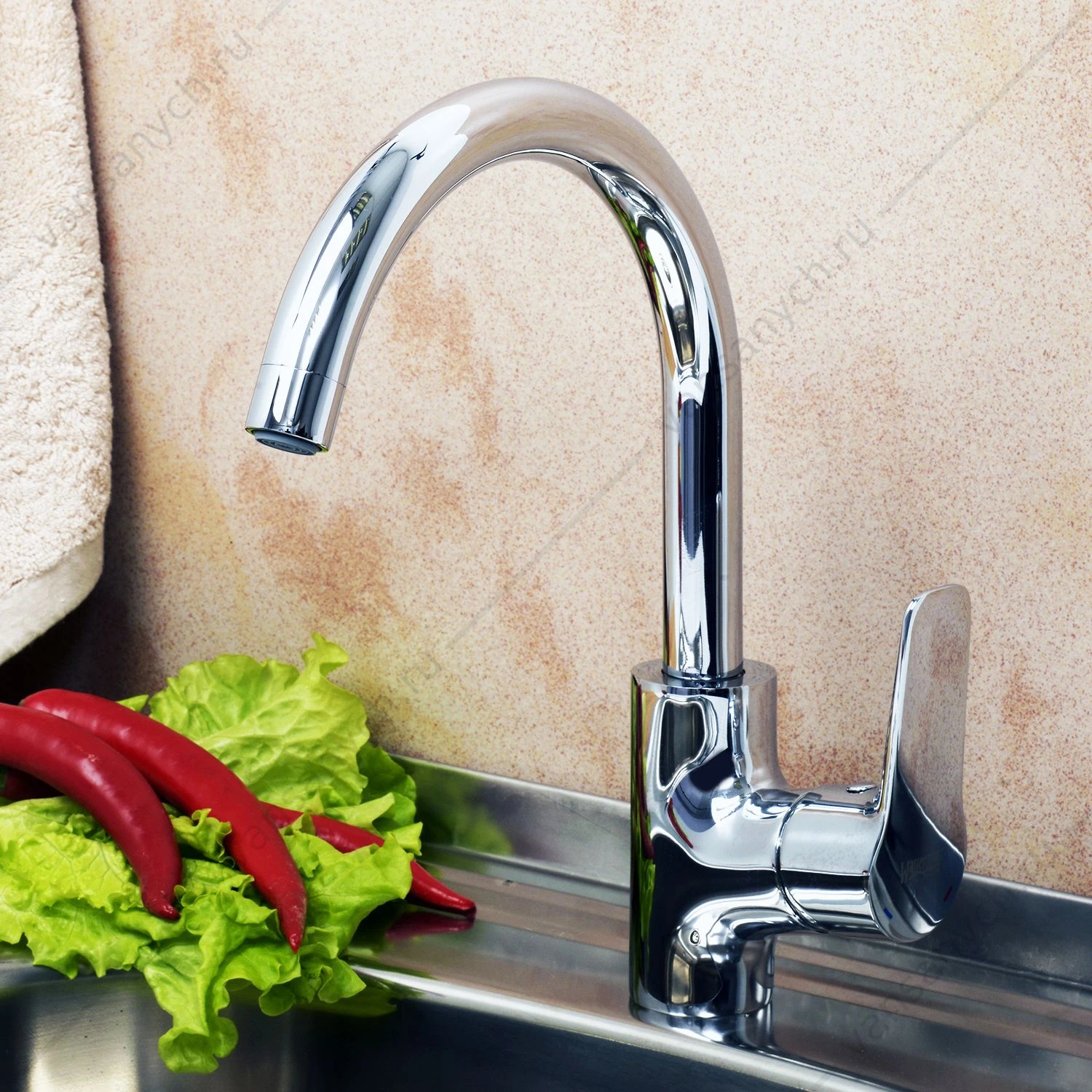 Смеситель для кухни Lippe 4507, хром