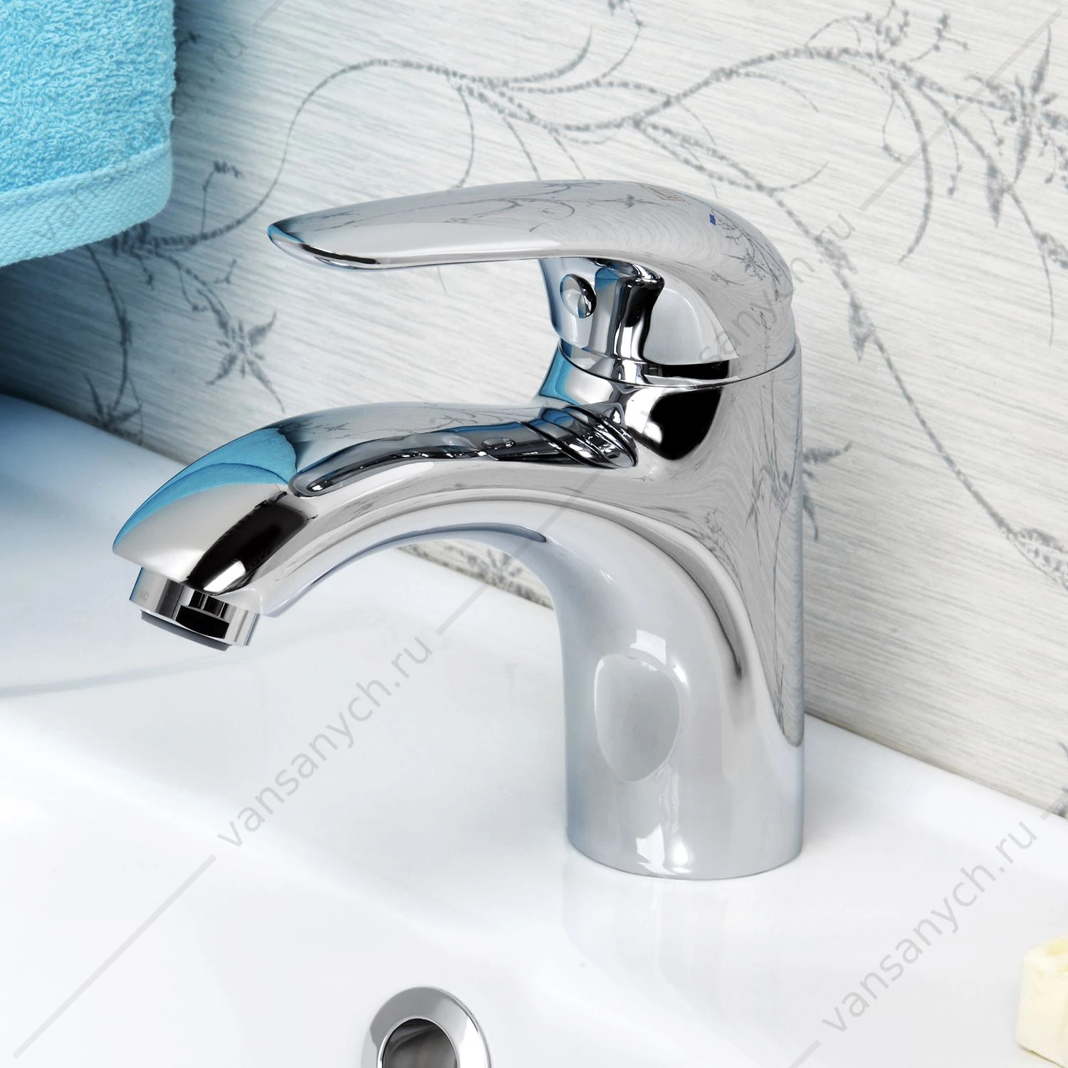 Смеситель для раковины Rossel 2803, хром
