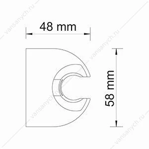 Настенный держатель лейки A223, черный матовый