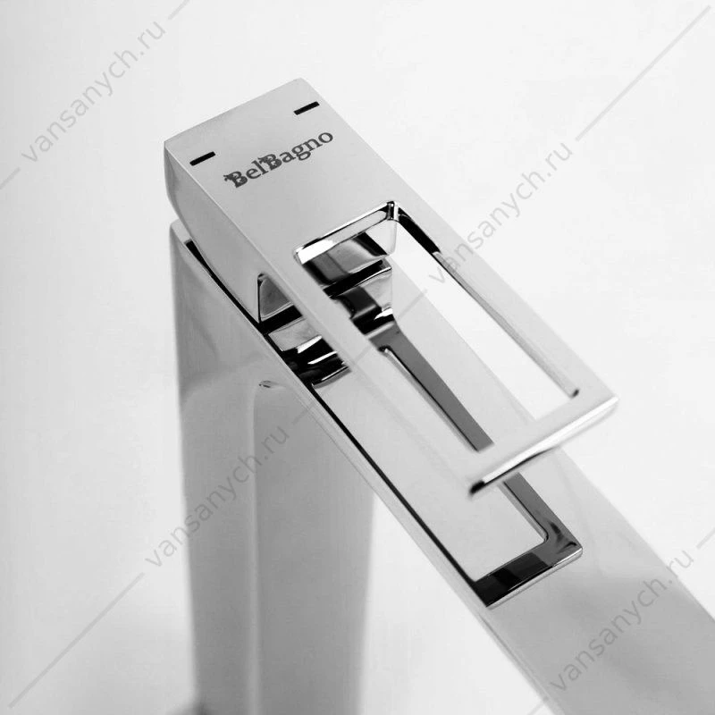 Смеситель для раковин BELBAGNO LUCE высокий излив хром