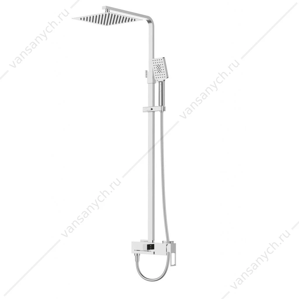 Душевая стойка со смесителем BELBAGNO LUCE хром LUC-VSCM-CRM