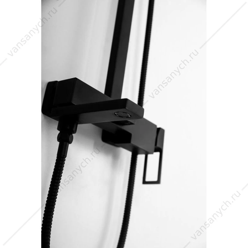 Душевая стойка со смесителем BELBAGNO LUCE черный LUC-VSCM-NERO