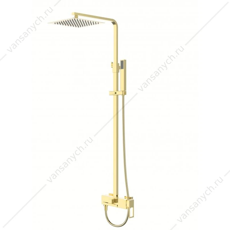 Душевая стойка со смесителем BELBAGNO LUCE золото LUC-VSCM-ORO