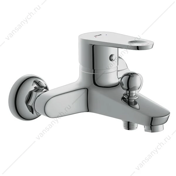 Смеситель для ванны CERSANIT Cari, короткий излив,  хром, 63026 (DIY)