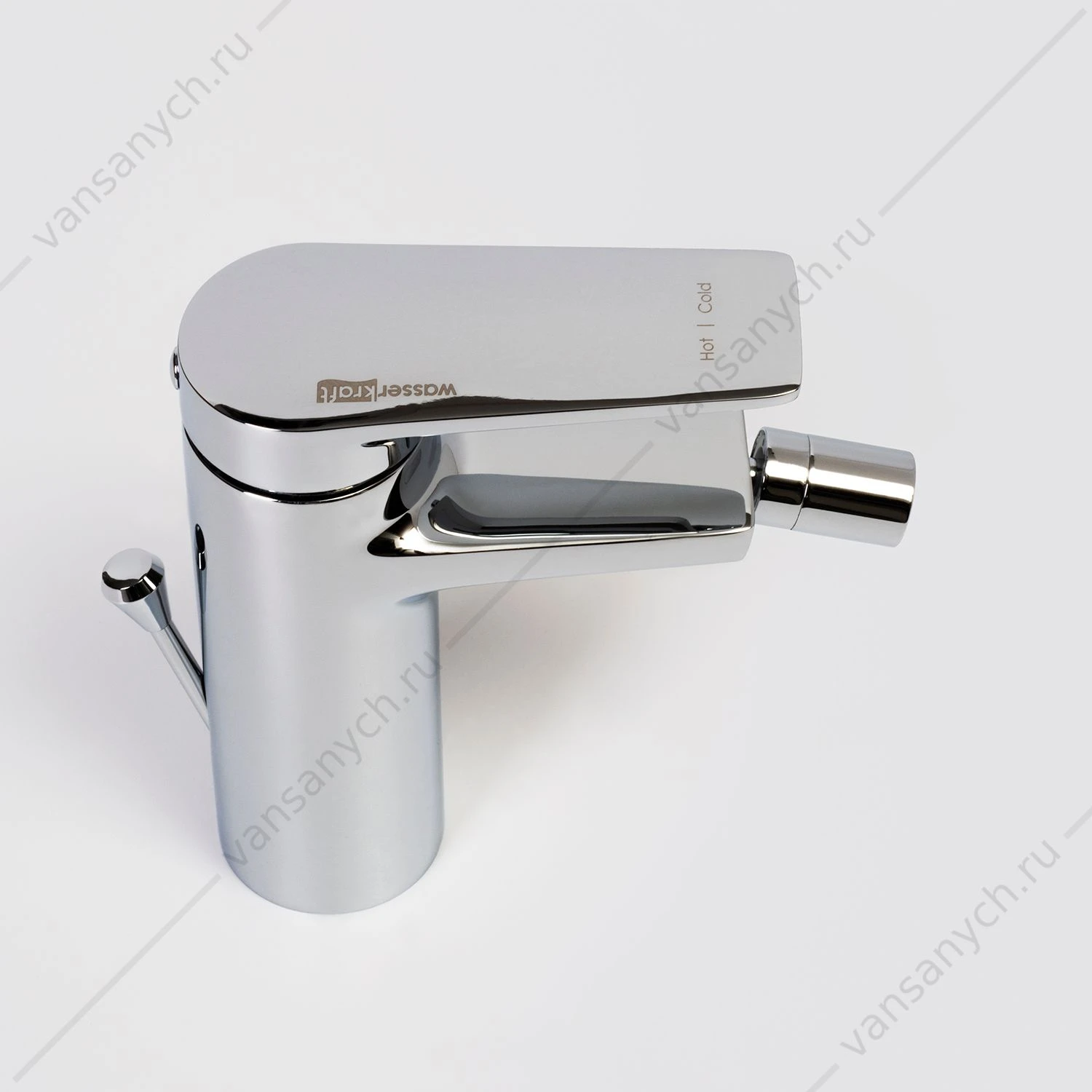 Смеситель для биде с донным клапаном WasserKRAFT  Lopau 3206 хром