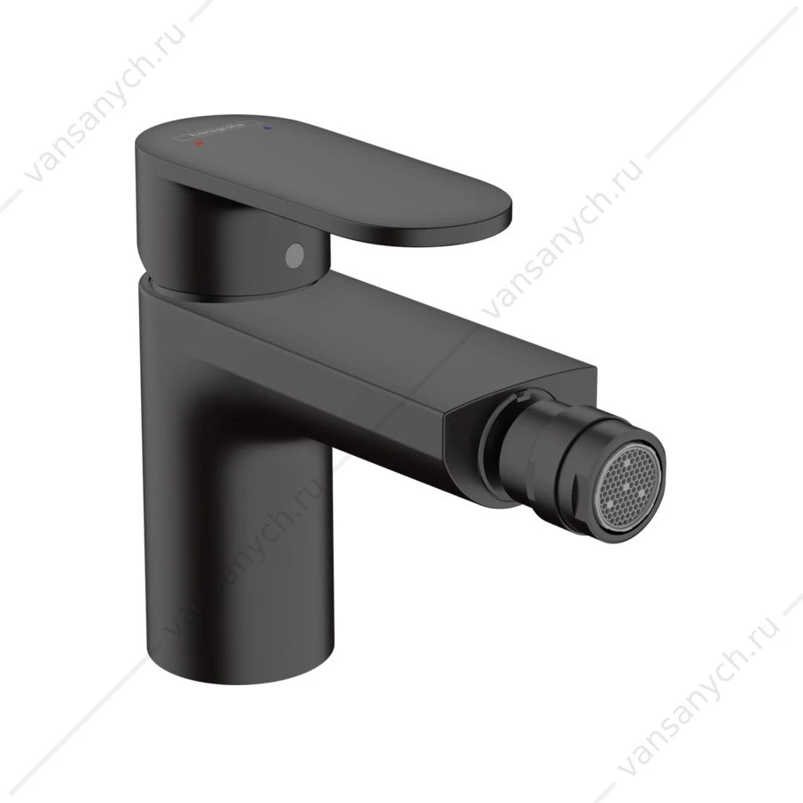 Смеситель для биде Hansgrohe Vernis Blend со сливным гарнитуром черный 71210670