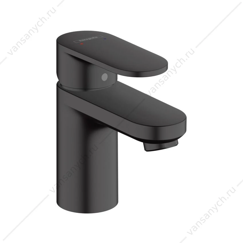 Смеситель для раковины Hansgrohe Vernis Blend 70 черный без сливн. набора 71558670