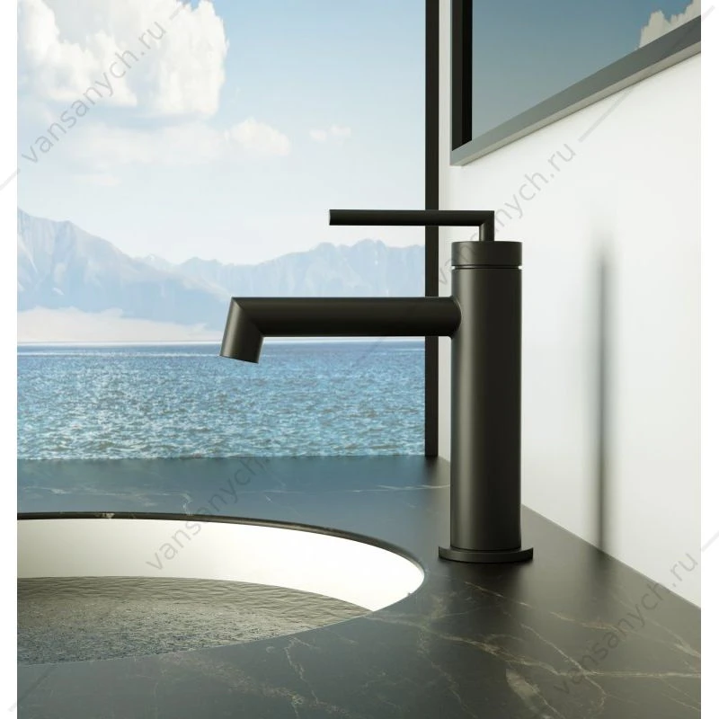 Смеситель для раковины BELBAGNO ACQUA-LVM, черный ACQUA-LVM-NERO