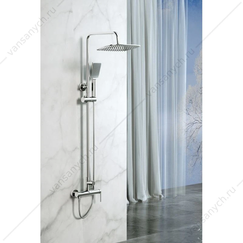 Душевая система BELBAGNO ACQUA-DOCM, черный ACQUA-DOCM-CRM